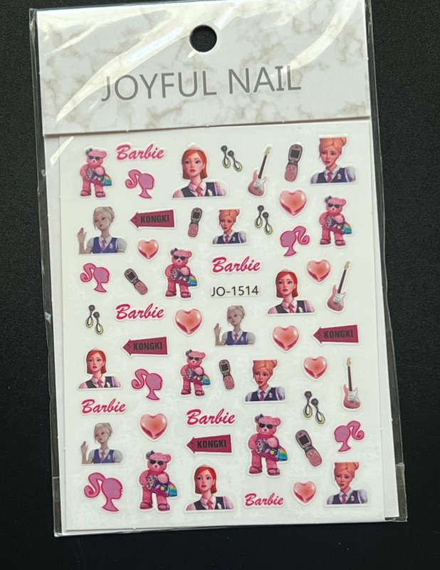 Nail Art Sticker Barbie JO-1514