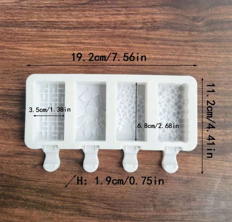Siliko Mouldce Ice Cream Cakesicle Pattern