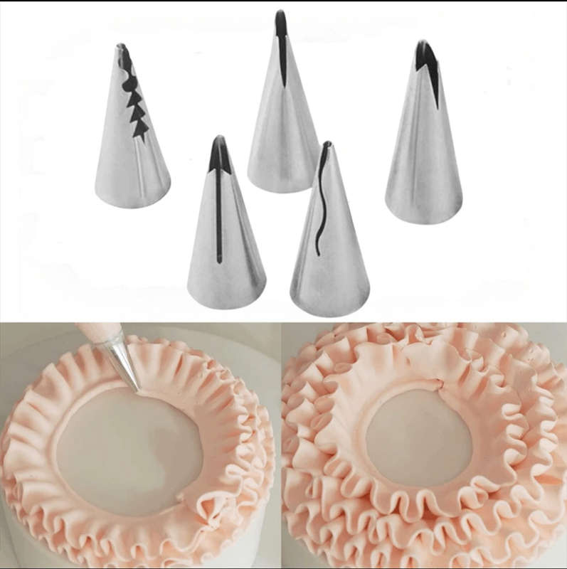 YG-5 6pc Frill Nozzle Set With Coupler