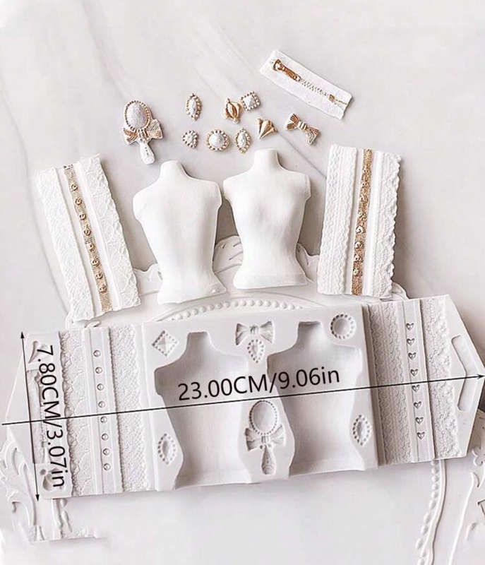 Silicone Mould 3D Mannequin Doll Torso