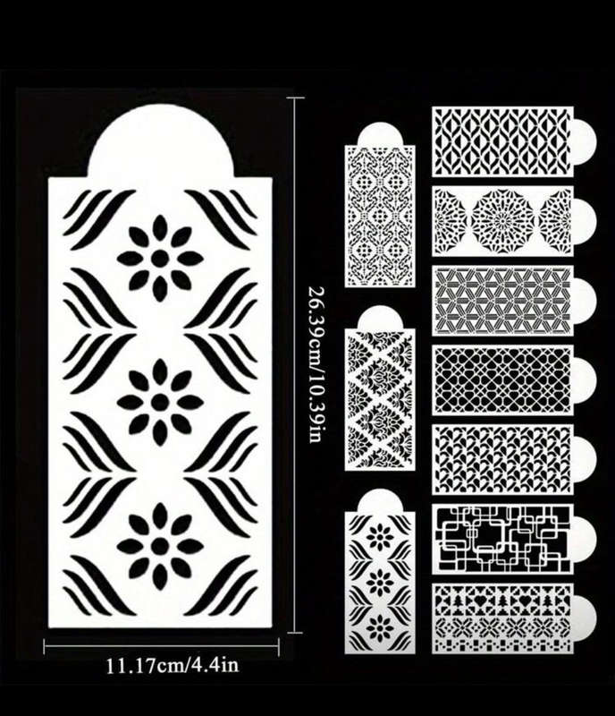 Style 3 Cake Decorating Stencil 10pc