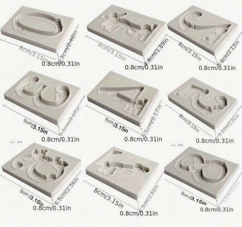 Silicone Mould Number Set