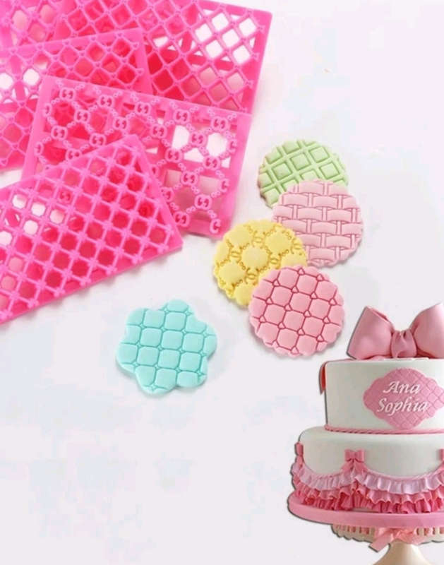 9pcs Fondant Clay Embosser