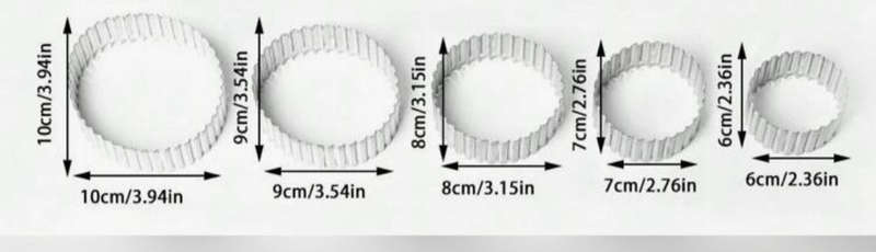Metal Cookie Cutter Set Shapes