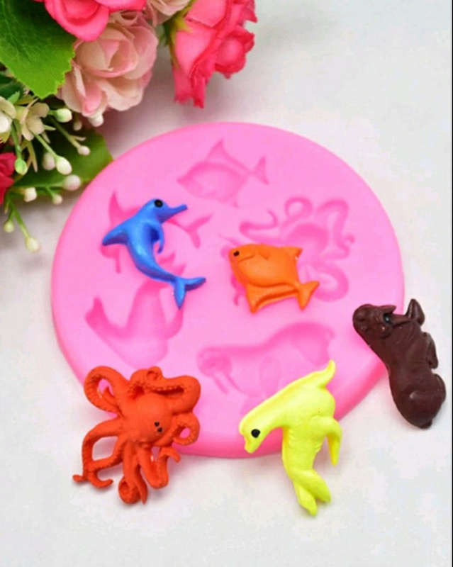 Silicone Mould Octopus and Fish