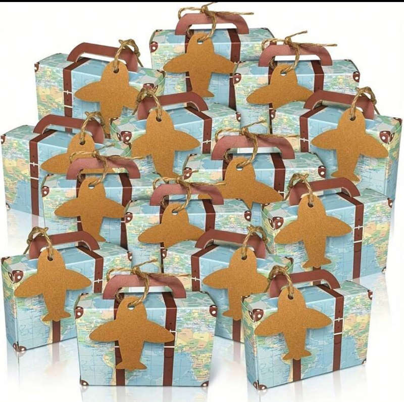 Cardboard Candy Box Suitcase 10pc