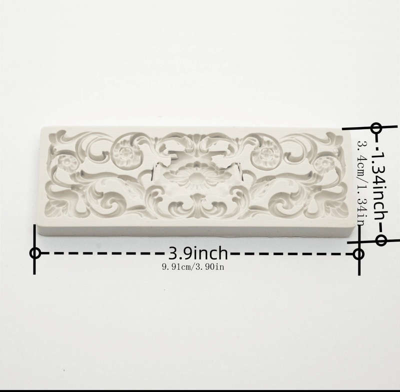 Silicone Mould  Large Embellishment European Border