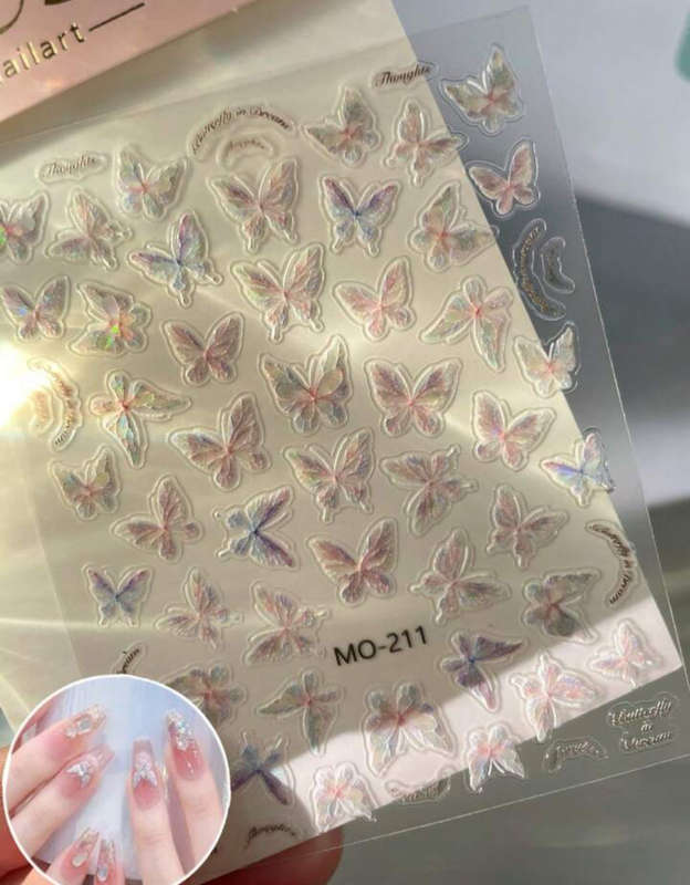 Nail Art Sticker Butterfly MO-211