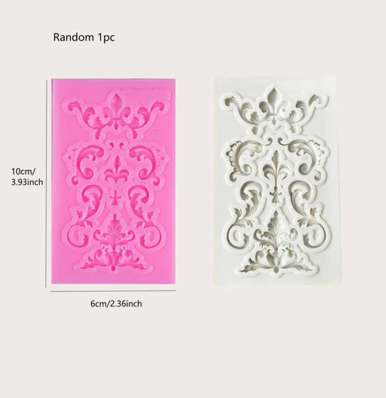 Vintage border silicone mould