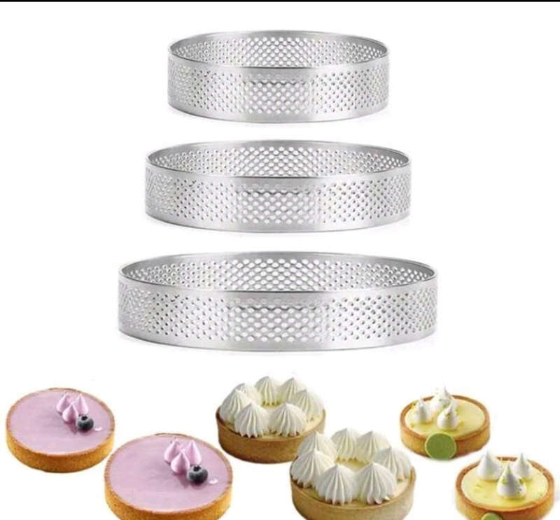 1pc Large Stainless Steel Round Tart Ring