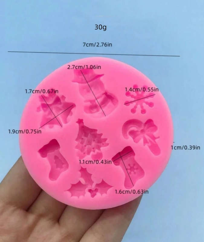 Silicone Mould Christmas Multi