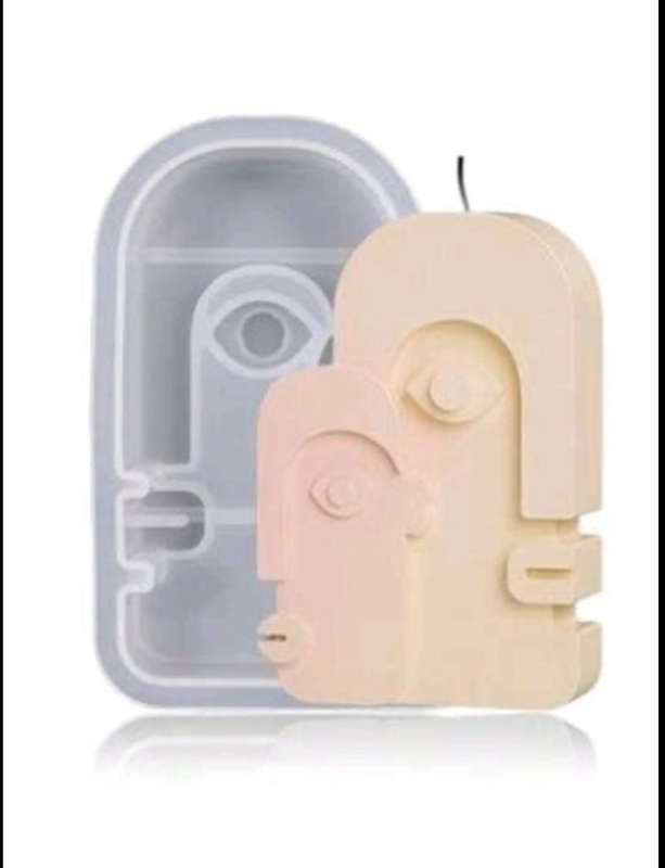 B Silione Mould Candle Abstract