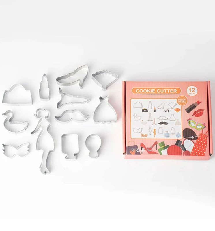 Metal Cookie Cutter Set Girly