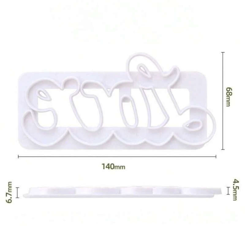 LOVE plastic cutter Valentine