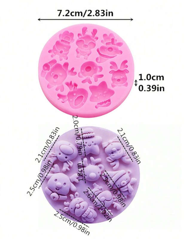 Silicone Mould Christmas Multi