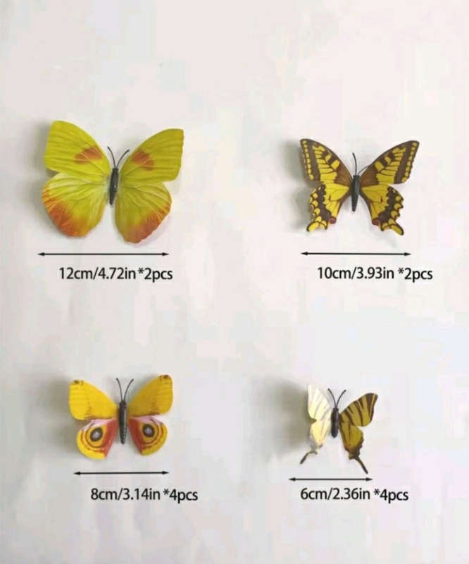 Plastic Butterfly Cake Topper