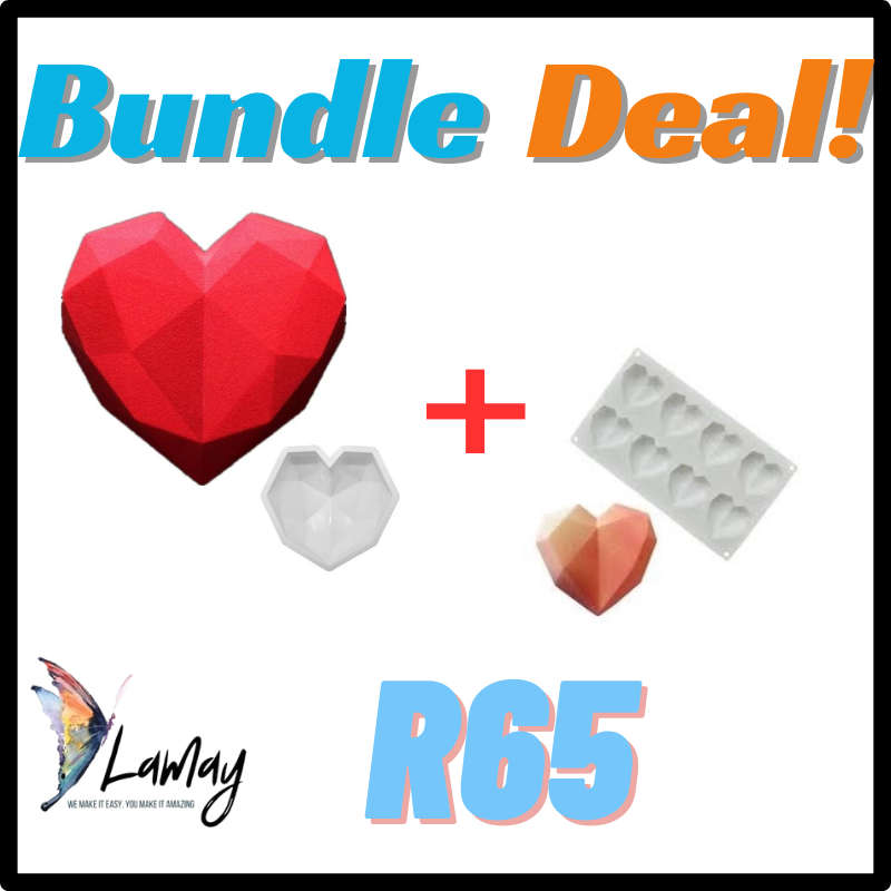 Bundle Deal Geometric Heart Silicone Mould