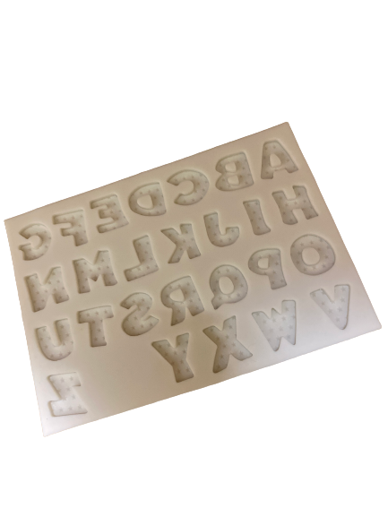 Silicone Mould Alphabet Stars
