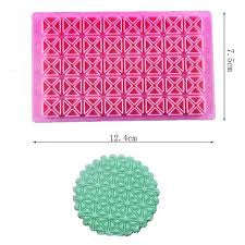 Nr29, Fondant clay Embosser Triangle 7x13cm