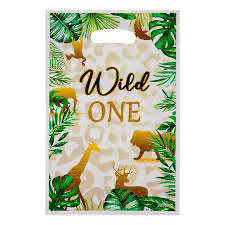 Party Loot Bags Wild One 10pcs