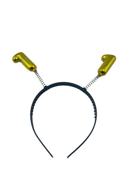 Nr.1 Aliceband With Number Gold