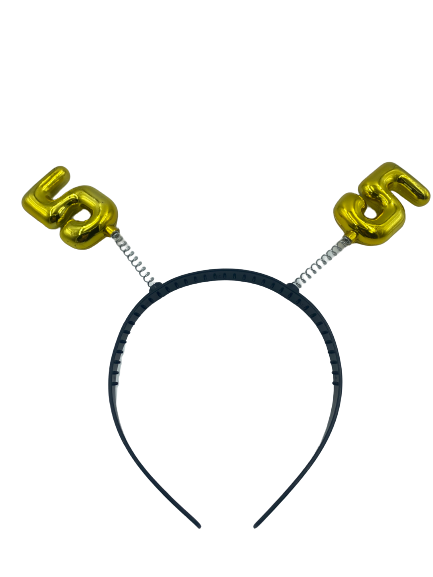 Nr.5 Aliceband With Number Gold