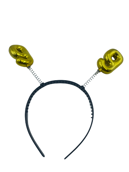 Nr.9 Aliceband With Number Gold