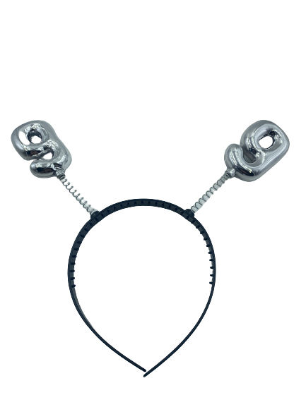 Nr.9 Aliceband With Number Silver