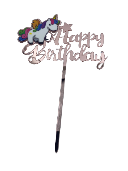Nr382 Acrylic Cake Topper Unicorn