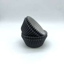 ±48pc Cupcake Wrappers Black