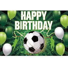 Cloth Party Backdrop 1mx1.5m Soccer