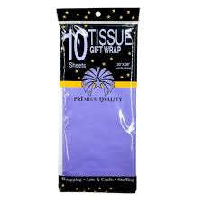Dark Purple Tissue Paper 10 Sheets