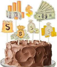 Cardboard Cake Topper Money Dollar