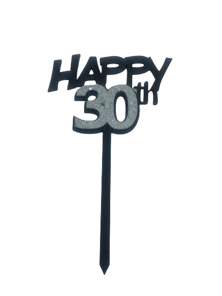 Katty House Wooden Topper 30th Silver