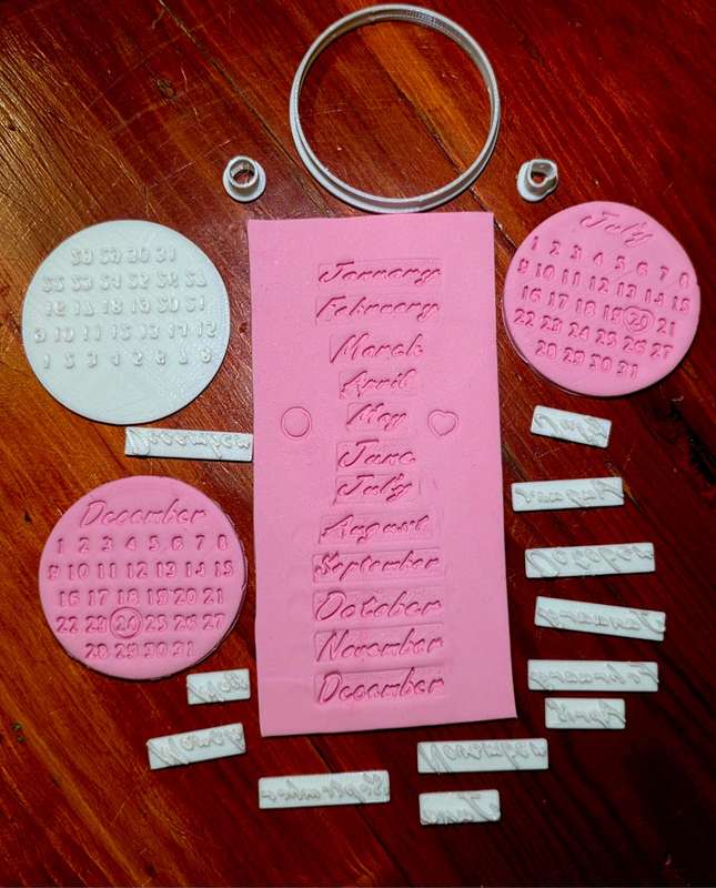 ST022 Calender Cupcake Stamp Set