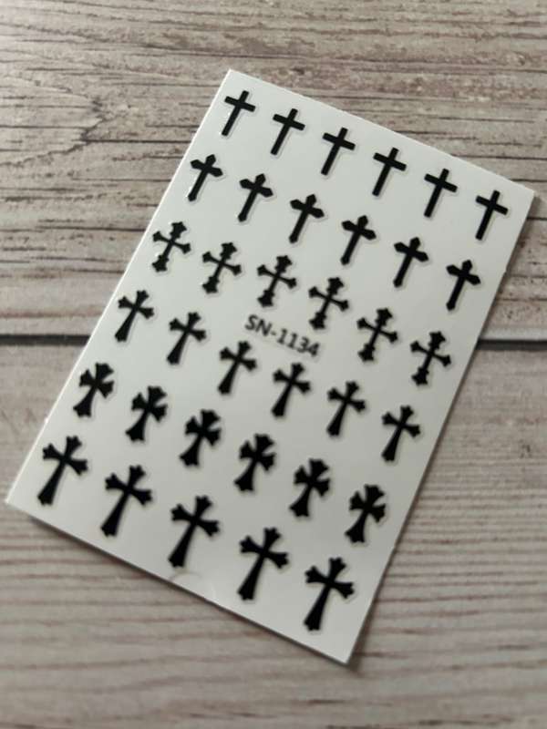 Nail Art Sticker Cross