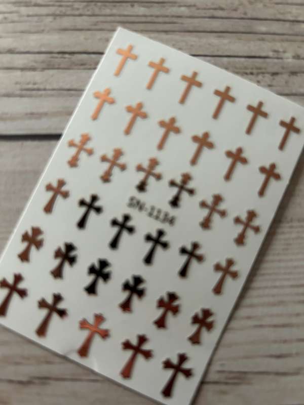 Nail Art Sticker Cross