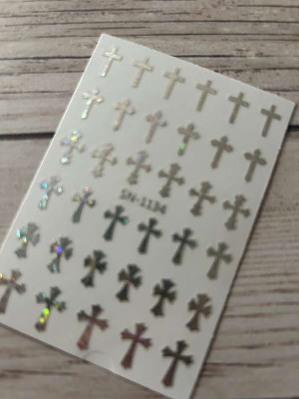 Nail Art Sticker Cross