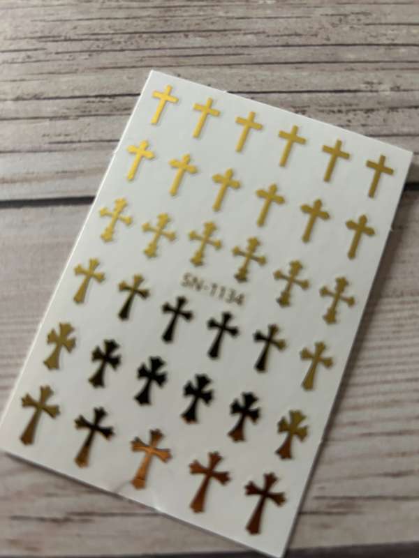 Nail Art Sticker Cross