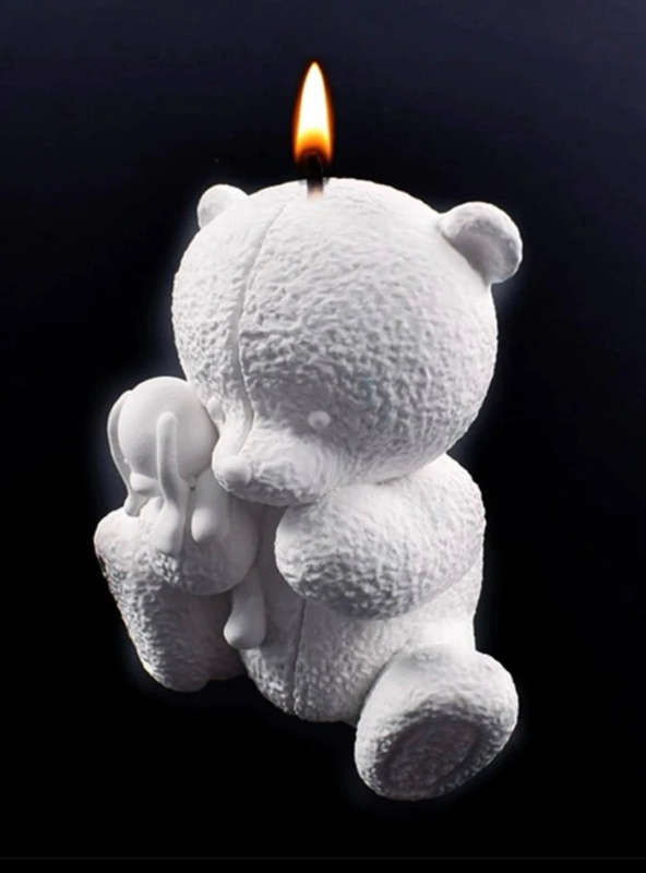 Silicone Mould Candle 3d Teddy