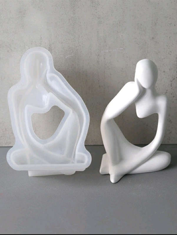 B Silicone Mould Resin Abstract Thinker