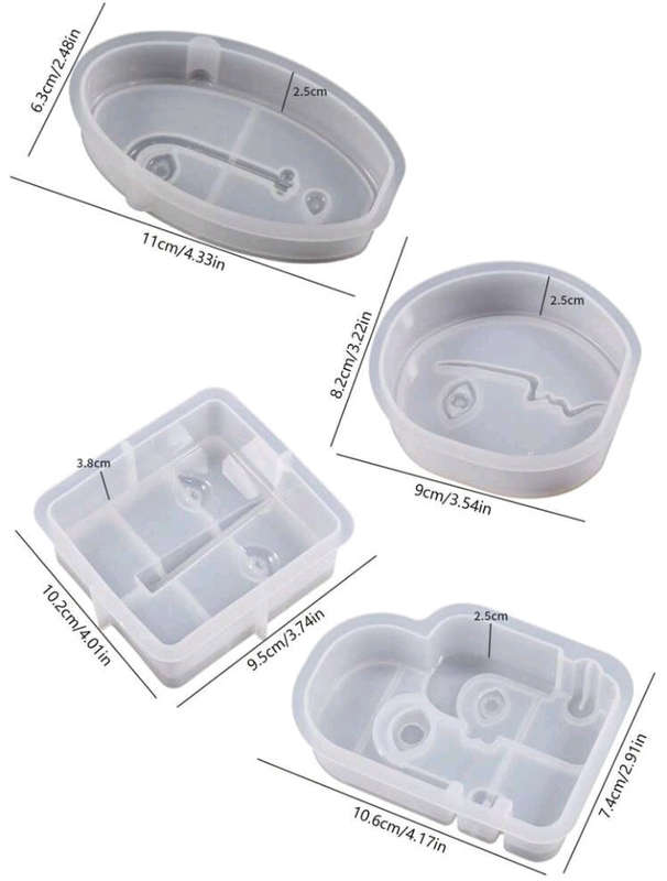 D Silione Mould Candle Abstract