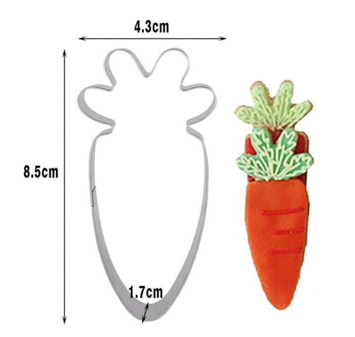 Metal Cookie Cutter Carrot