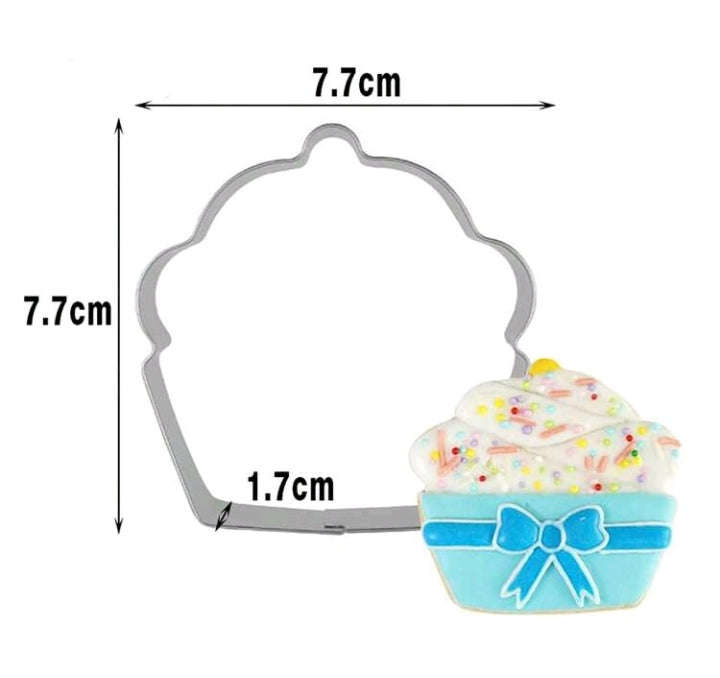 Metal Cookie Cutters Cupcake