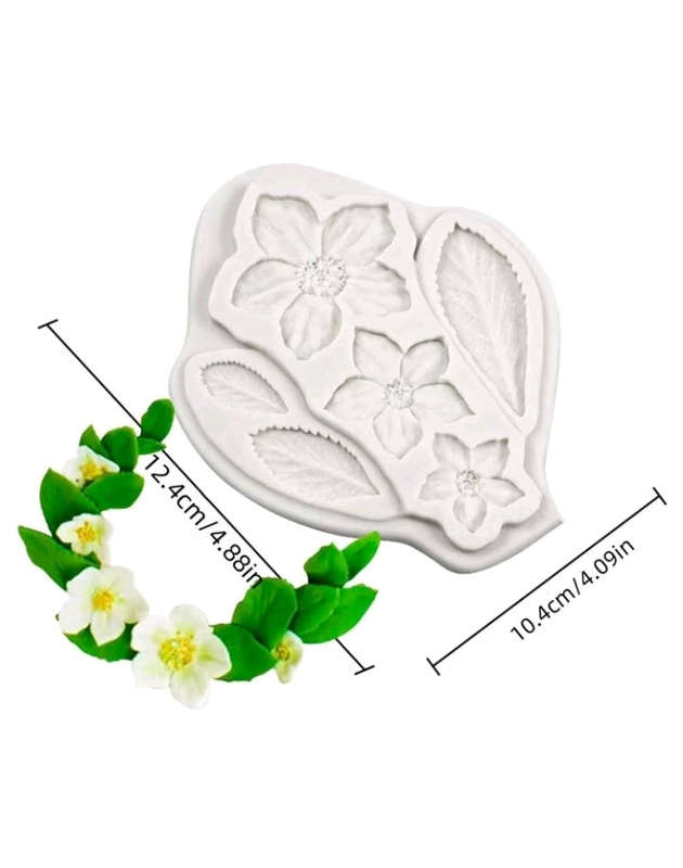 Silicone Mould Flower and Leaf