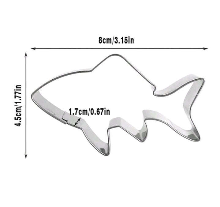 Metal Cookie Cutter Shark