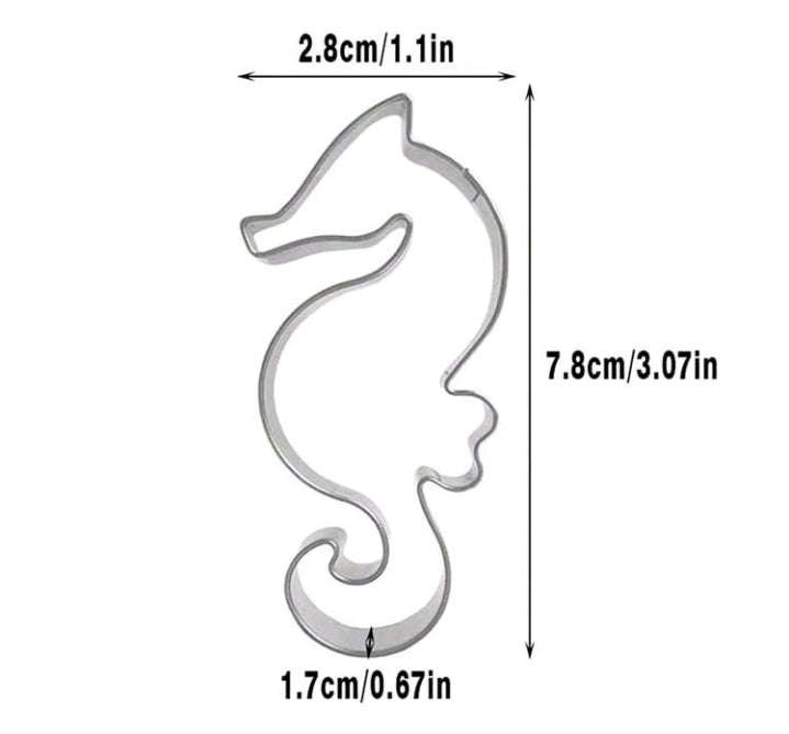 Metal Cookie Cutter Seahorse