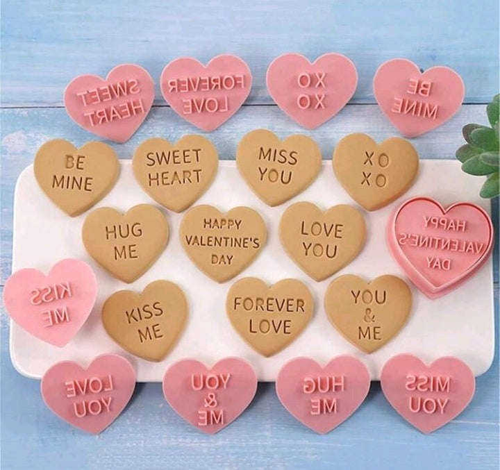 A Plastic Cookie Stamp Valentine