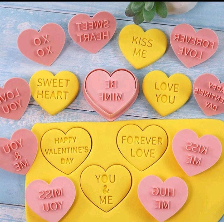 A Plastic Cookie Stamp Valentine