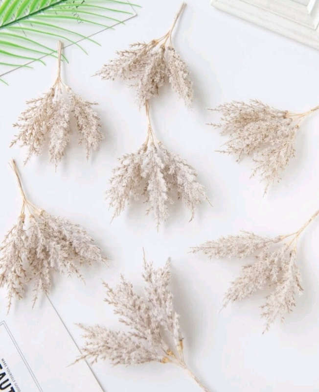 Cake Topper Artificial Reeds Grass Flower